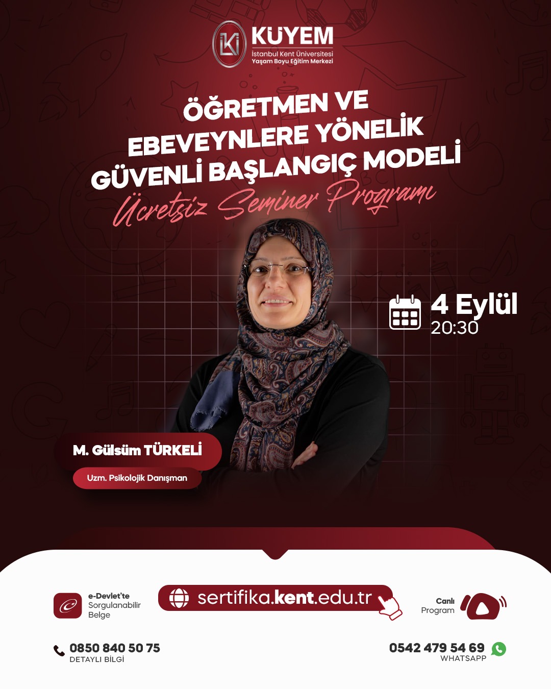 Güvenli Başlangıç Modeli Ücretsiz Seminer Programı