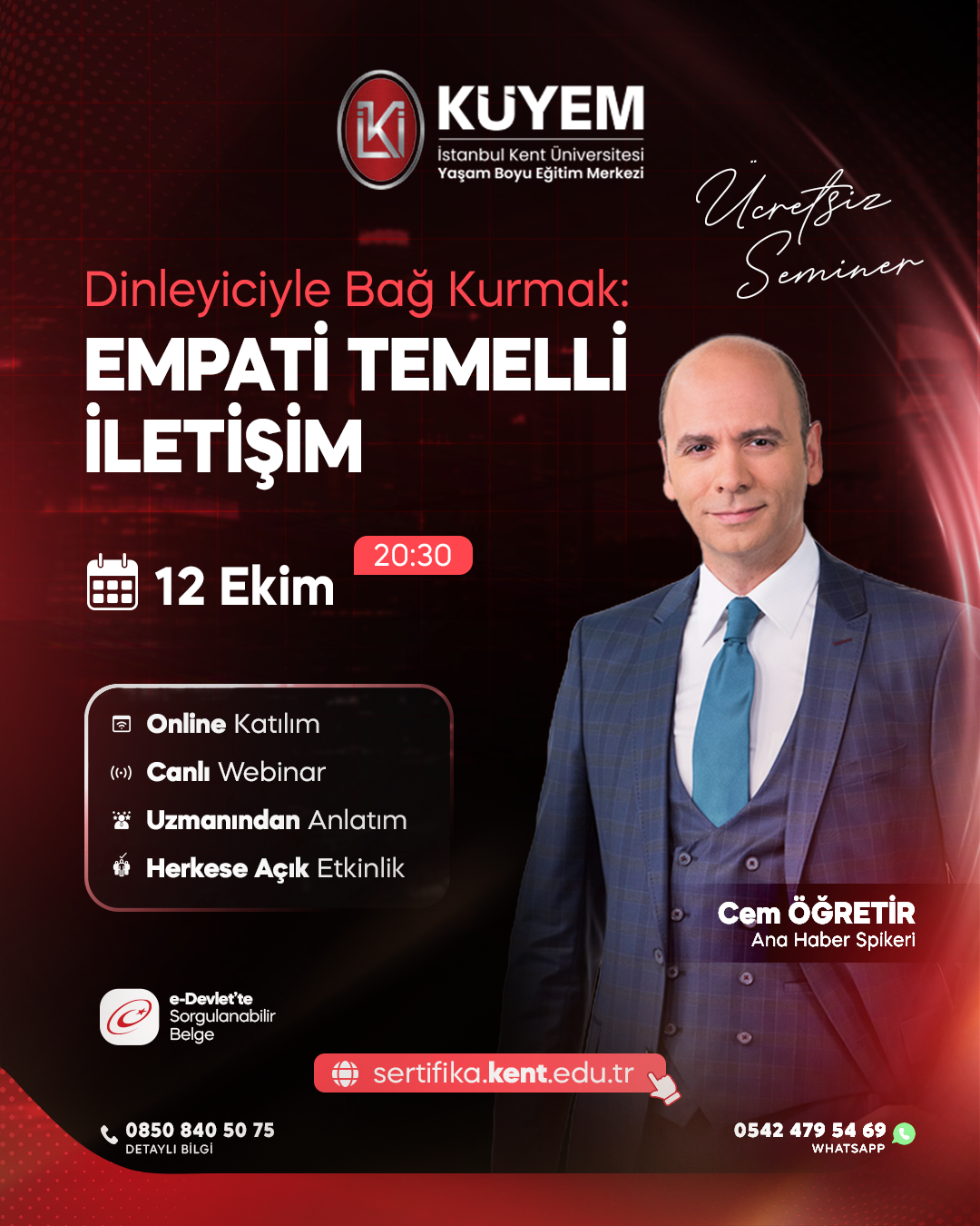 Dinleyiciyle Bağ Kurmak: Empati Temelli İletişim Seminer Programı